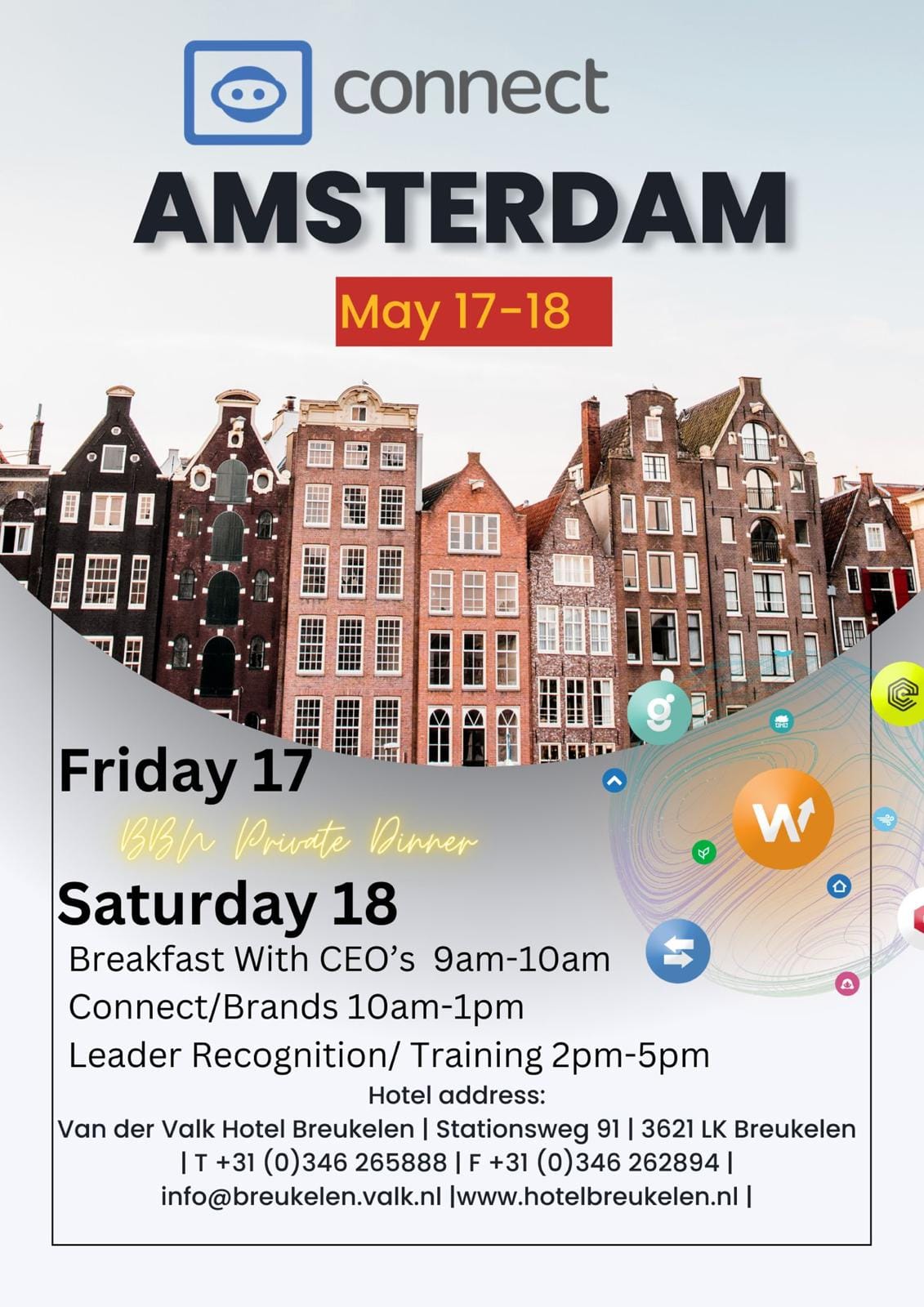 Connect Training Amsterdam : May 17-18, 2024